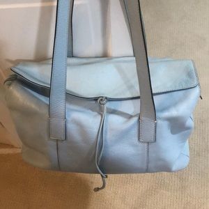 Adrienne Vittadini carry-all! Soft as butter. Baby blue.Vintage!